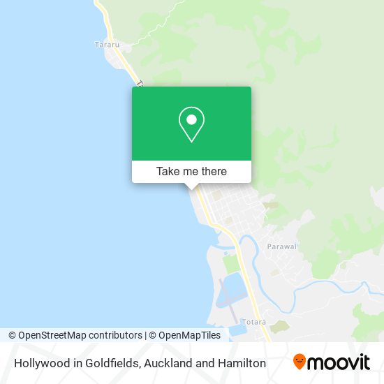 Hollywood in Goldfields map