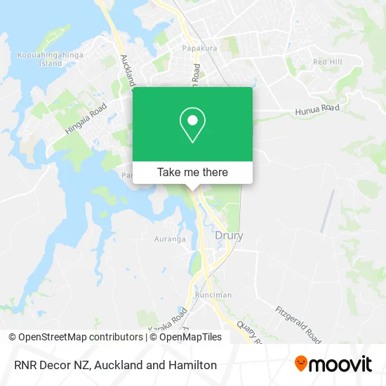 RNR Decor NZ map