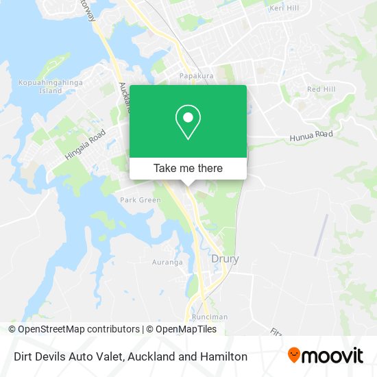 Dirt Devils Auto Valet map