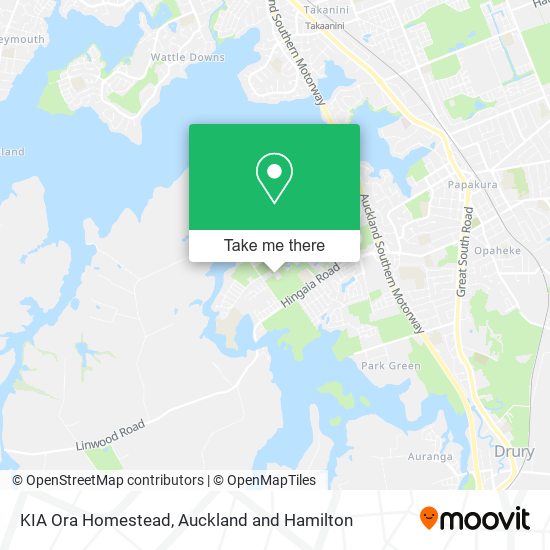 KIA Ora Homestead map
