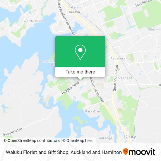 Waiuku Florist and Gift Shop map