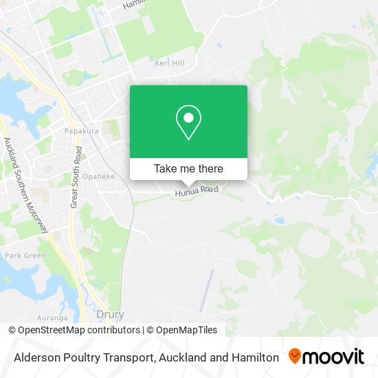 Alderson Poultry Transport map