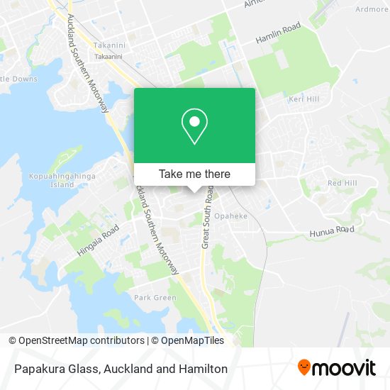 Papakura Glass map
