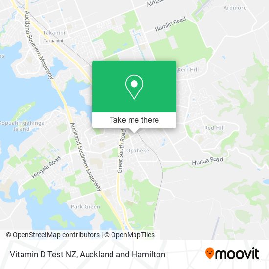 Vitamin D Test NZ map
