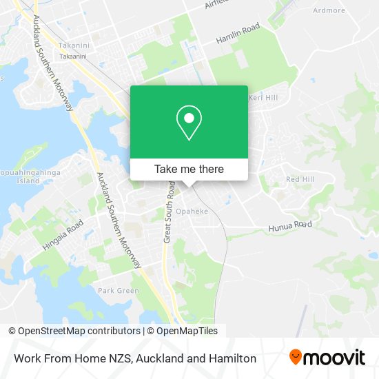 Work From Home NZS map