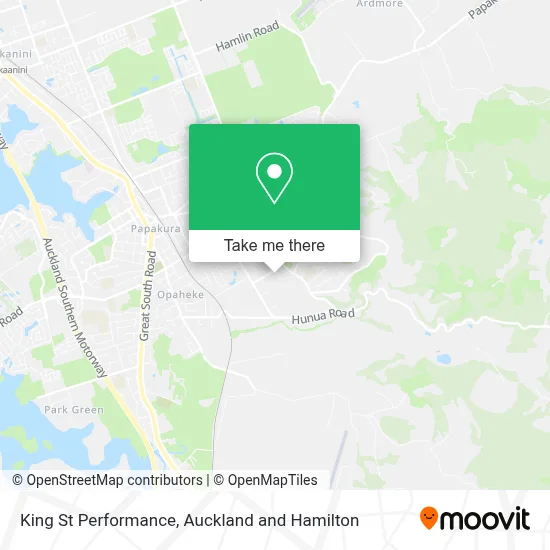 King St Performance map