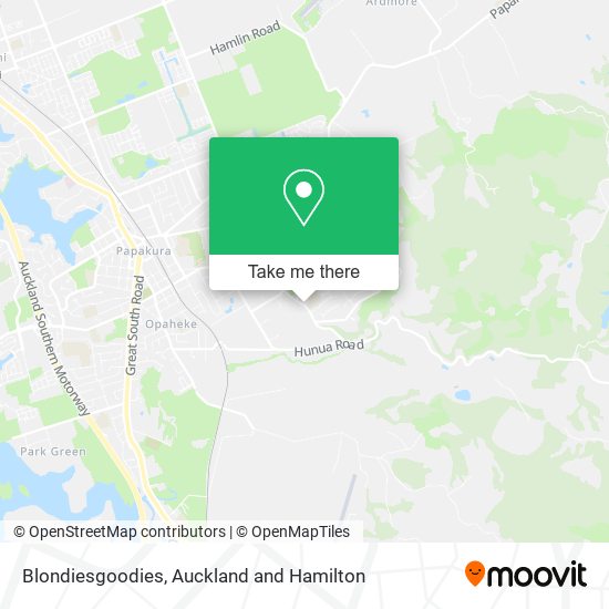 Blondiesgoodies map