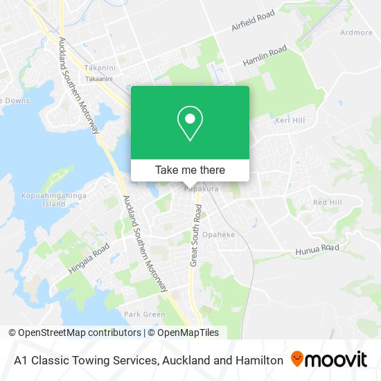 A1 Classic Towing Services map