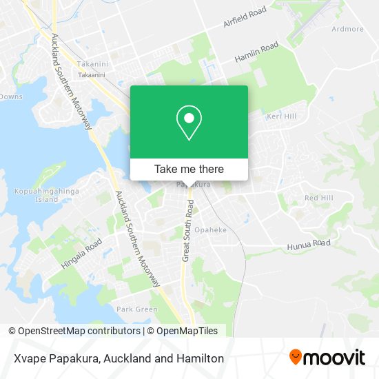 Xvape Papakura map