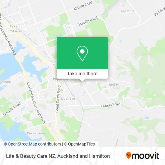 Life & Beauty Care NZ map