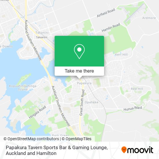 Papakura Tavern Sports Bar & Gaming Lounge map