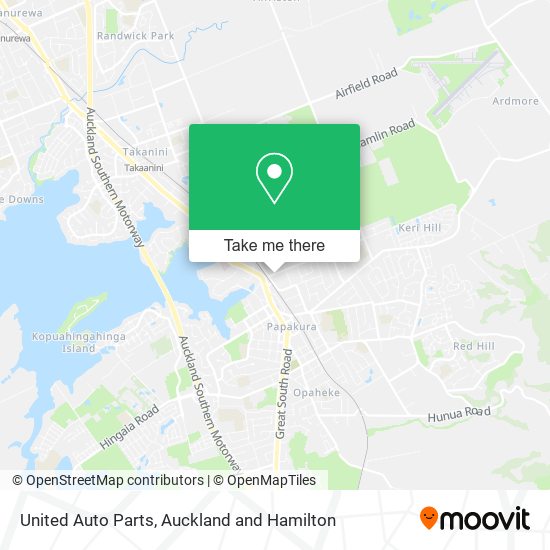 United Auto Parts map