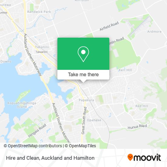Hire and Clean map
