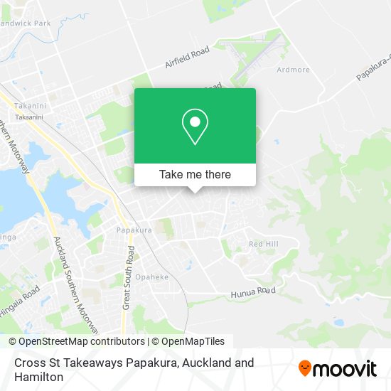 Cross St Takeaways Papakura map