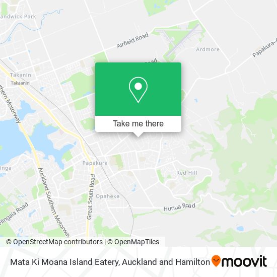 Mata Ki Moana Island Eatery map