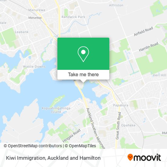 Kiwi Immigration地图