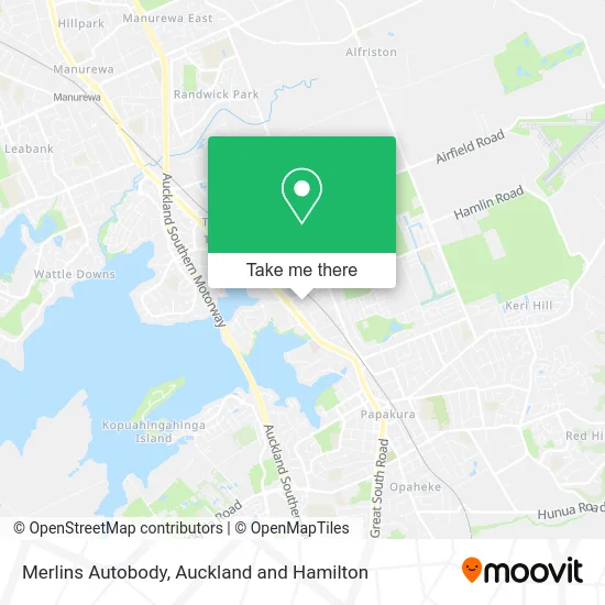 Merlins Autobody map