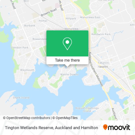 Tington Wetlands Reserve map