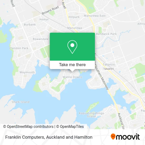 Franklin Computers map