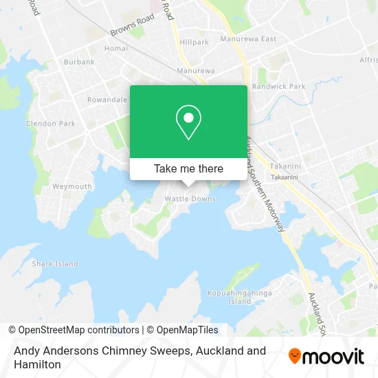 Andy Andersons Chimney Sweeps map