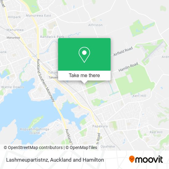Lashmeupartistnz map