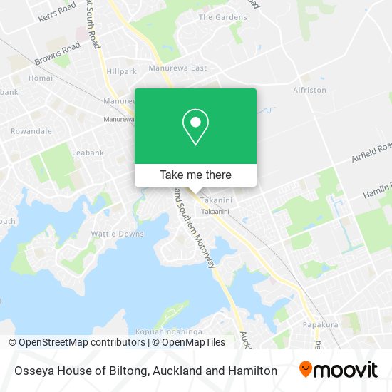Osseya House of Biltong map