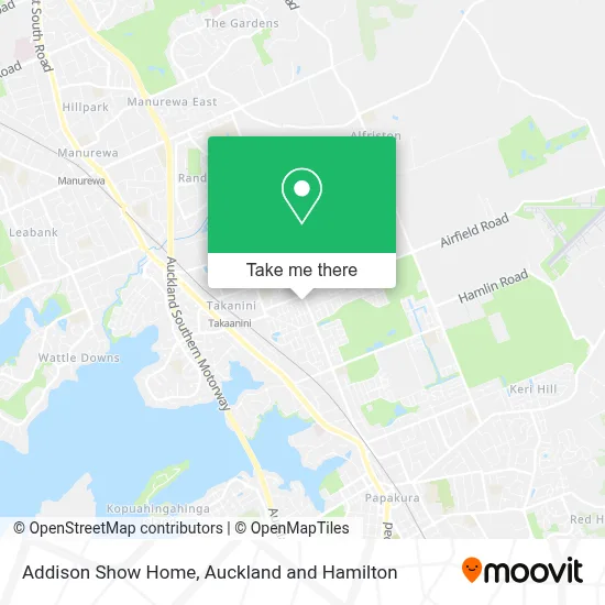 Addison Show Home map