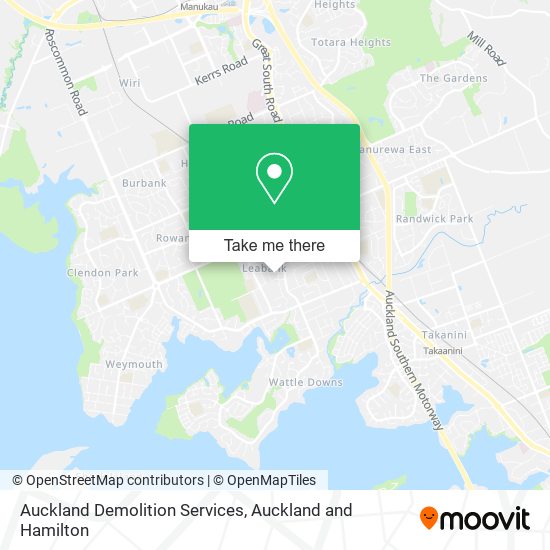 Auckland Demolition Services map