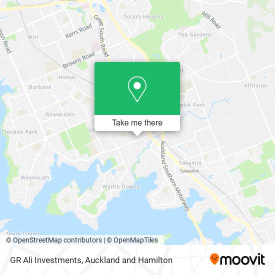 GR Ali Investments map