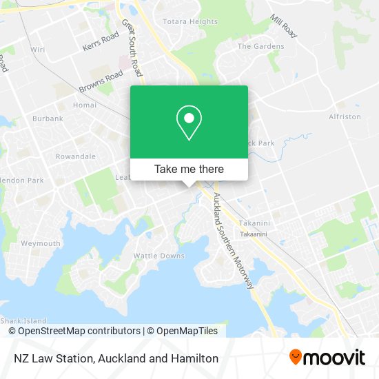 NZ Law Station map
