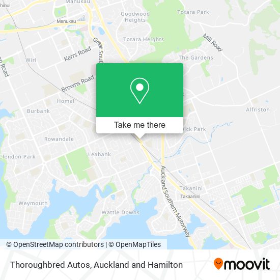 Thoroughbred Autos map