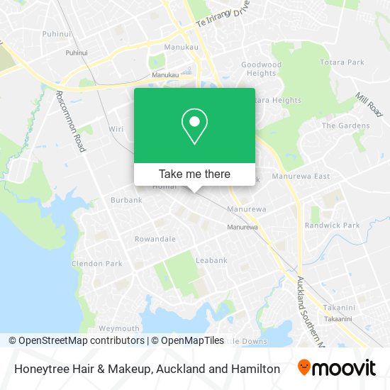 Honeytree Hair & Makeup map