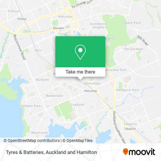 Tyres & Batteries map