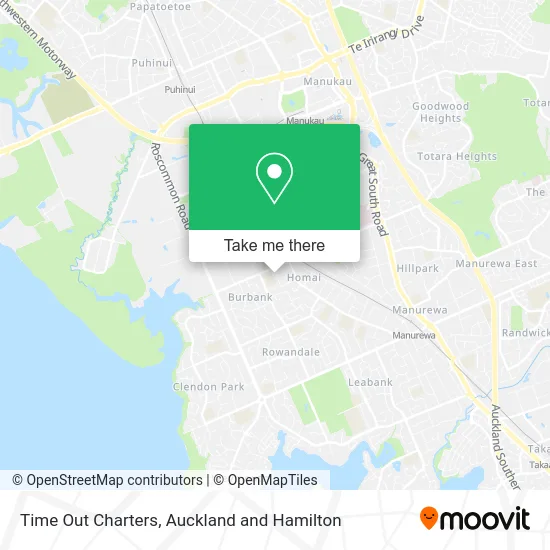 Time Out Charters map