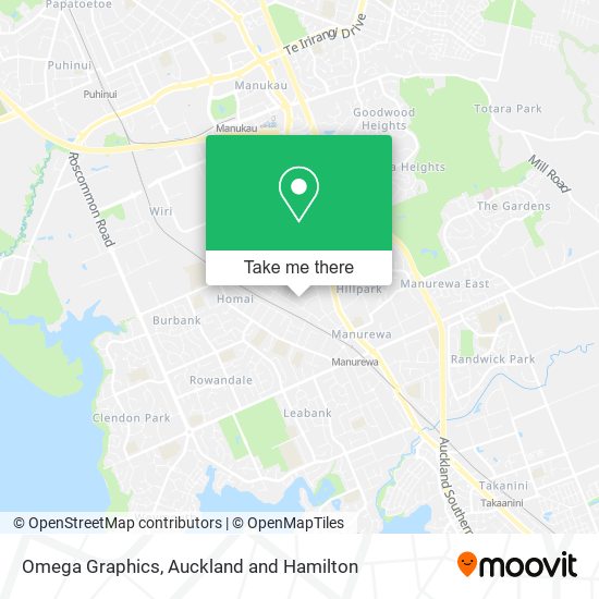 Omega Graphics map