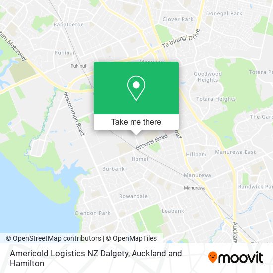 Americold Logistics NZ Dalgety地图