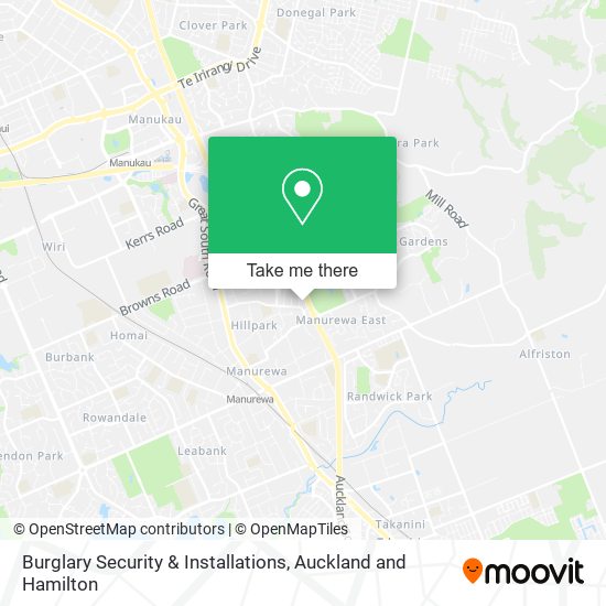 Burglary Security & Installations map