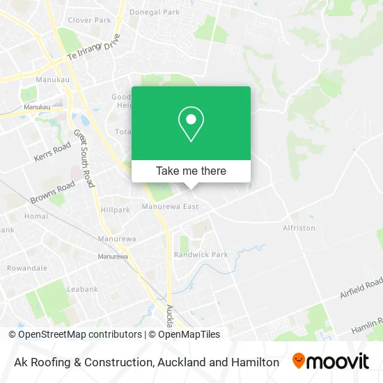 Ak Roofing & Construction map