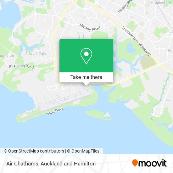 Air Chathams map