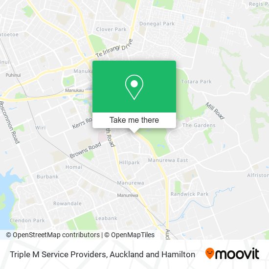 Triple M Service Providers map