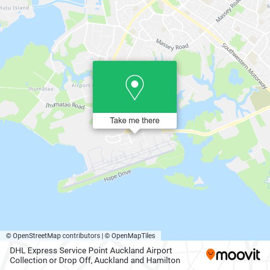 DHL Express Service Point Auckland Airport Collection or Drop Off地图