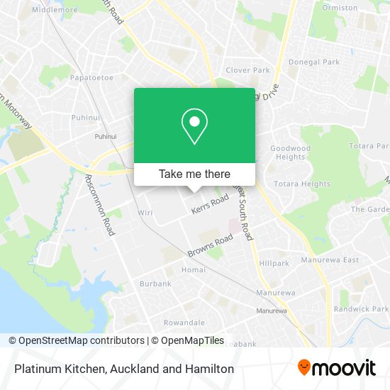 Platinum Kitchen map