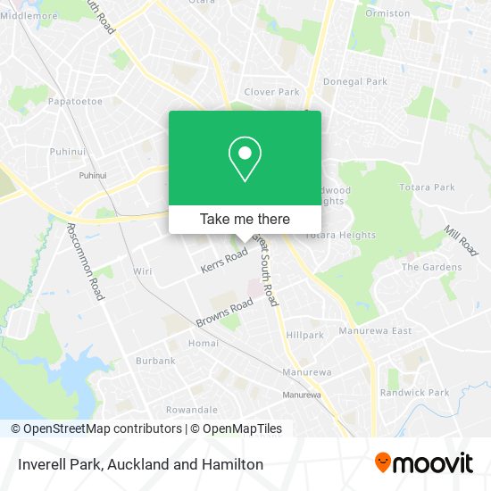 Inverell Park map