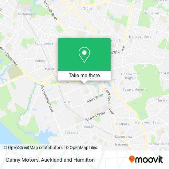 Danny Motors map