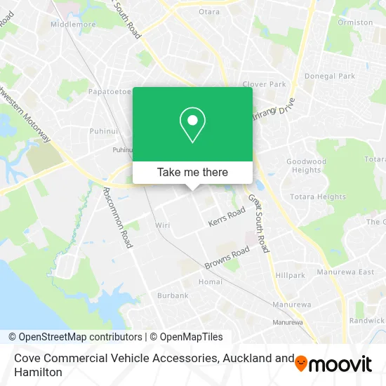 Cove Commercial Vehicle Accessories map