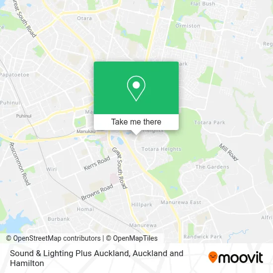 Sound & Lighting Plus Auckland map
