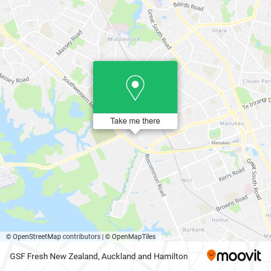 GSF Fresh New Zealand map