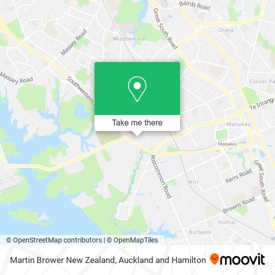 Martin Brower New Zealand地图