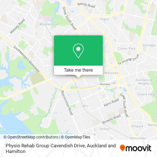 Physio Rehab Group Cavendish Drive map