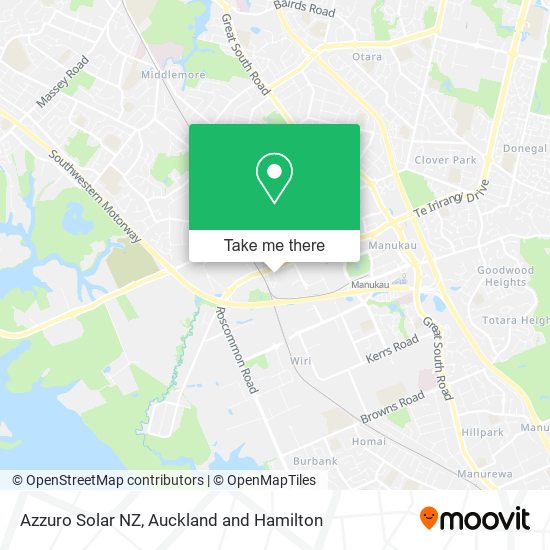 Azzuro Solar NZ map
